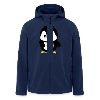 pinguin süß - Recycelte Männer Softshell-Jacke von Stanley/Stella - Navy - Vorne - AI Model Male 185 light (185cm)