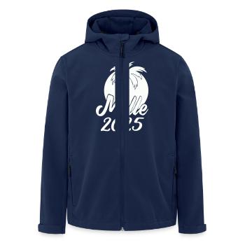 MALLE 2025 - Veste softshell homme en polyester recyclé Stanley/Stella - marine - Devant - AI Model Male 185 light (185cm)