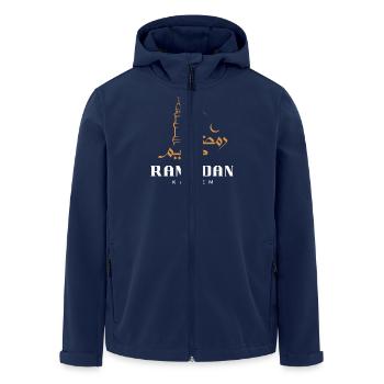 Ramadan Mubarak - Recycelte Männer Softshell-Jacke von Stanley/Stella - Navy - Vorne - AI Model Male 185 light (185cm)