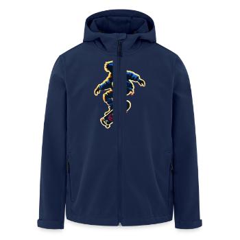 WILDER GEIST - Recycelte Männer Softshell-Jacke von Stanley/Stella - Navy - Vorne - AI Model Male 185 light (185cm)
