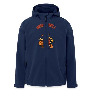 ente basketball - Recycelte Männer Softshell-Jacke von Stanley/Stella - Navy - Vorne - AI Model Male 185 light (185cm)