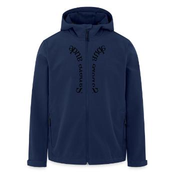 sapere aude - Recycelte Männer Softshell-Jacke von Stanley/Stella - Navy - Vorne - AI Model Male 185 light (185cm)