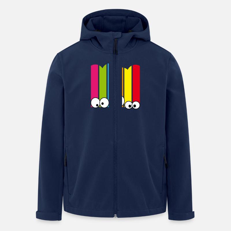 Glubschis - Recycelte Männer Softshell-Jacke von Stanley/Stella - Navy