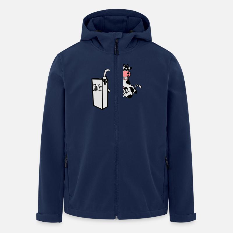 milkcow - Recycelte Männer Softshell-Jacke von Stanley/Stella - Navy