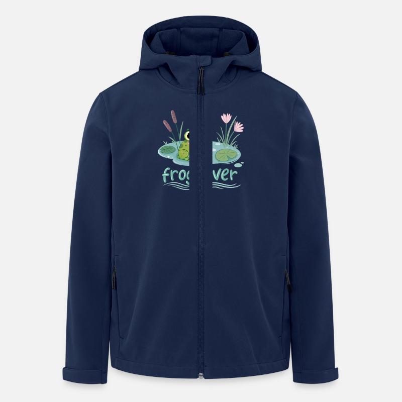 Frosch-Liebhaber - Recycelte Männer Softshell-Jacke von Stanley/Stella - Navy
