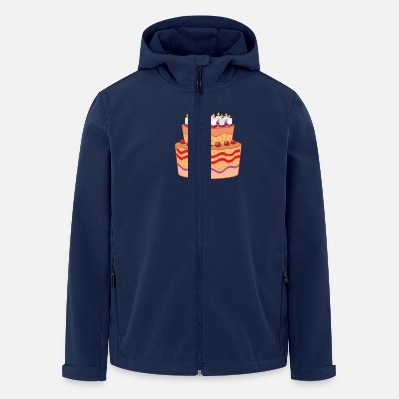 birthdaycake torte - Recycelte Männer Softshell-Jacke von Stanley/Stella - Navy