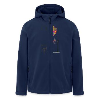 Creative vélos Owners Club - Veste softshell homme en polyester recyclé Stanley/Stella - marine - Devant - AI Model Male 185 light (185cm)