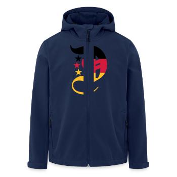 D aux couleurs nationales - Veste softshell homme en polyester recyclé Stanley/Stella - marine - Devant - AI Model Male 185 light (185cm)