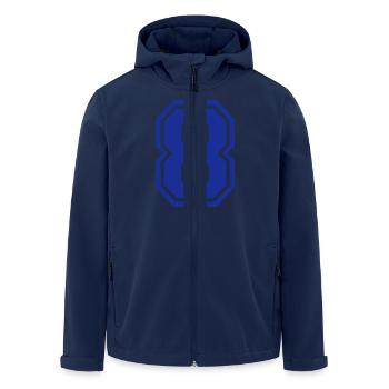 8 - Recycelte Männer Softshell-Jacke von Stanley/Stella - Navy - Vorne - AI Model Male 185 light (185cm)