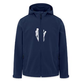 Fuck you - Recycelte Männer Softshell-Jacke von Stanley/Stella - Navy - Vorne - AI Model Male 185 light (185cm)