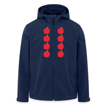 Äpfel - Recycelte Männer Softshell-Jacke von Stanley/Stella - Navy - Vorne - AI Model Male 185 light (185cm)