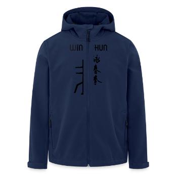 wing chun - Veste softshell homme en polyester recyclé Stanley/Stella - marine - Devant - AI Model Male 185 light (185cm)
