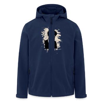 Erich Mühsam Tribute - Recycelte Männer Softshell-Jacke von Stanley/Stella - Navy - Vorne - AI Model Male 185 light (185cm)