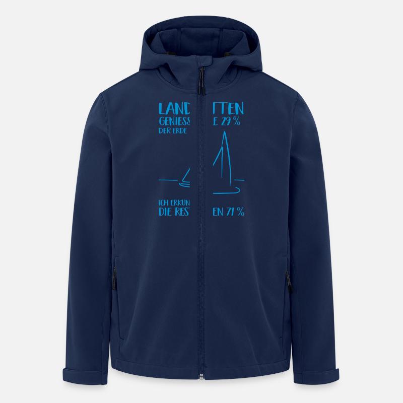 Segeln - Recycelte Männer Softshell-Jacke von Stanley/Stella - Navy