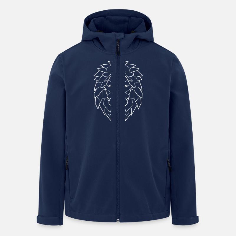 Löwe weiß - Recycelte Männer Softshell-Jacke von Stanley/Stella - Navy