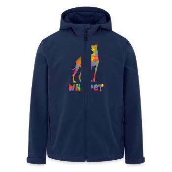 Whippet Multicolor 2 - Men’s Recycled Softshell Jacket by Stanley/Stella - navy - Front - AI Model Male 185 light (185cm)