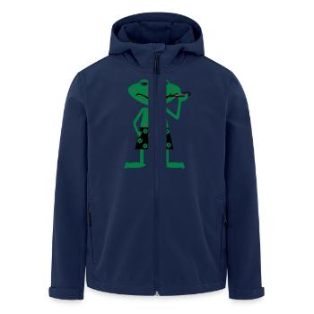 kranker frosch - Recycelte Männer Softshell-Jacke von Stanley/Stella - Navy - Vorne - AI Model Male 185 light (185cm)