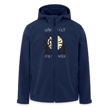 Hanging Halloween Bat - Men’s Recycled Softshell Jacket by Stanley/Stella - navy - Front - AI Model Male 185 light (185cm)