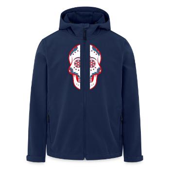 Sugar Skull / Totenkopf - Veste softshell homme en polyester recyclé Stanley/Stella - marine - Devant - AI Model Male 185 light (185cm)