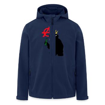 punk rock - Recycelte Männer Softshell-Jacke von Stanley/Stella - Navy - Vorne - AI Model Male 185 light (185cm)