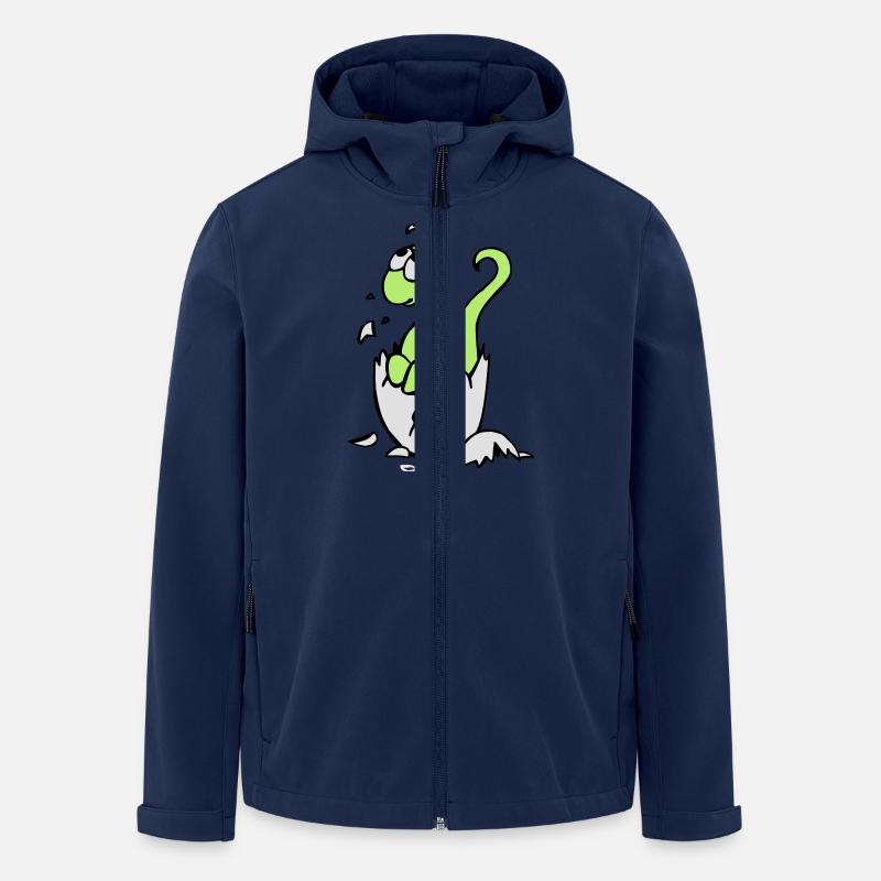 Baby-Dinosaurier - Recycelte Männer Softshell-Jacke von Stanley/Stella - Navy