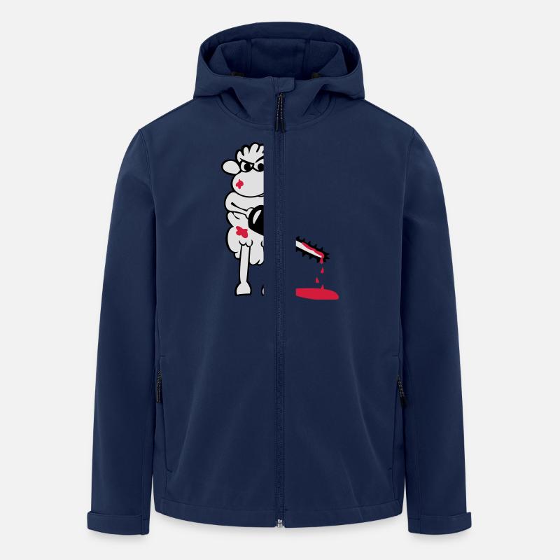 Chainsaws - Sheep - Veste softshell homme en polyester recyclé Stanley/Stella - marine