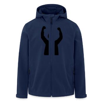 WIN - Veste softshell homme en polyester recyclé Stanley/Stella - marine - Devant - AI Model Male 185 light (185cm)