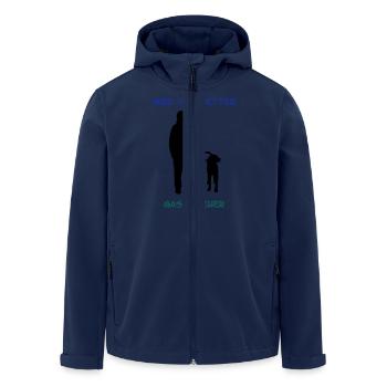 Gassi Geher_cb - Recycelte Männer Softshell-Jacke von Stanley/Stella - Navy - Vorne - AI Model Male 185 light (185cm)