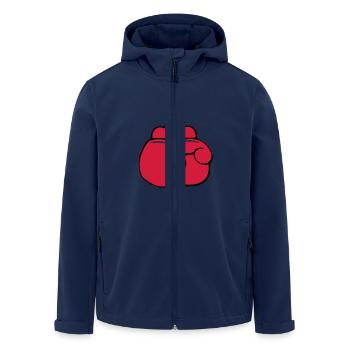 Boxing Gloves - Men’s Recycled Softshell Jacket by Stanley/Stella - navy - Front - AI Model Male 185 light (185cm)
