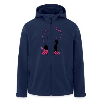 team bride - bride - EVJF - tiffany - Men’s Recycled Softshell Jacket by Stanley/Stella - navy - Front - AI Model Male 185 light (185cm)