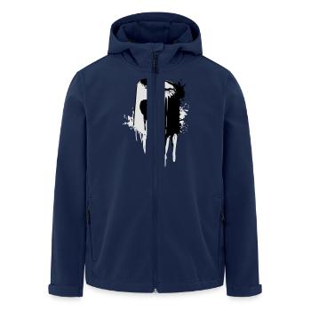 Fatcap NYC sale - Veste softshell homme en polyester recyclé Stanley/Stella - marine - Devant - AI Model Male 185 light (185cm)