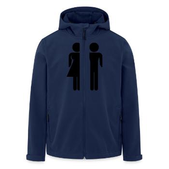 Woman And Man - Veste softshell homme en polyester recyclé Stanley/Stella - marine - Devant - AI Model Male 185 light (185cm)