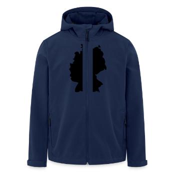 Germany - Men’s Recycled Softshell Jacket by Stanley/Stella - navy - Front - AI Model Male 185 light (185cm)