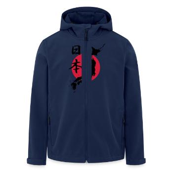 Japan 1 - Recycelte Männer Softshell-Jacke von Stanley/Stella - Navy - Vorne - AI Model Male 185 light (185cm)