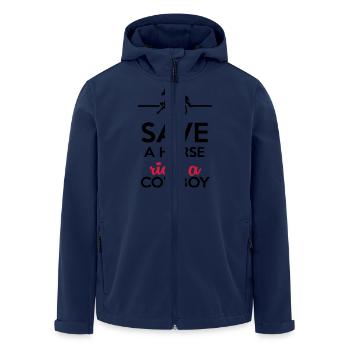 Love & Sex - Save a Horse Ride a Cowboy - Men’s Recycled Softshell Jacket by Stanley/Stella - navy - Front - AI Model Male 185 light (185cm)