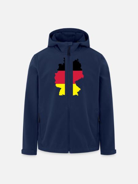 Germany - Men’s Recycled Softshell Jacket by Stanley/Stella - navy