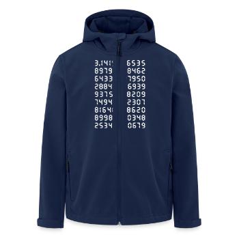 Pi Mathematik Kreiszahl Symbol Genie Big Bang Geek - Recycelte Männer Softshell-Jacke von Stanley/Stella - Navy - Vorne - AI Model Male 185 light (185cm)