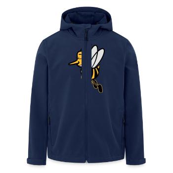 Biene fliegen süss - Recycelte Männer Softshell-Jacke von Stanley/Stella - Navy - Vorne - AI Model Male 185 light (185cm)