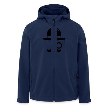 Hipster Vintage - Recycelte Männer Softshell-Jacke von Stanley/Stella - Navy - Vorne - AI Model Male 185 light (185cm)