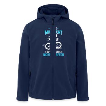 mountainbiker - Recycelte Männer Softshell-Jacke von Stanley/Stella - Navy - Vorne - AI Model Male 185 light (185cm)
