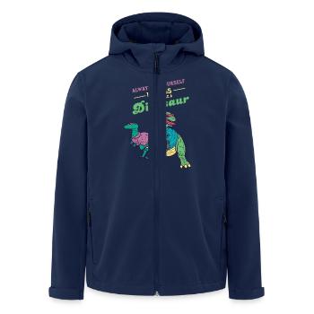 Always Be Yourself Unless You Can Be A Dinosaur - Veste softshell homme en polyester recyclé Stanley/Stella - marine - Devant - AI Model Male 185 light (185cm)