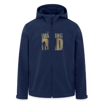 The Walking Dad gift for expecting dads - Men’s Recycled Softshell Jacket by Stanley/Stella - navy - Front - AI Model Male 185 light (185cm)