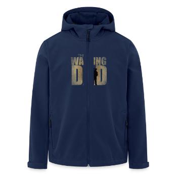 The Walking Dad Gift for Dads-to-Be - Men’s Recycled Softshell Jacket by Stanley/Stella - navy - Front - AI Model Male 185 light (185cm)