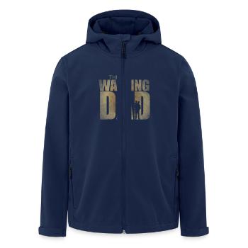 The Walking Dad gift for expecting dads - Men’s Recycled Softshell Jacket by Stanley/Stella - navy - Front - AI Model Male 185 light (185cm)