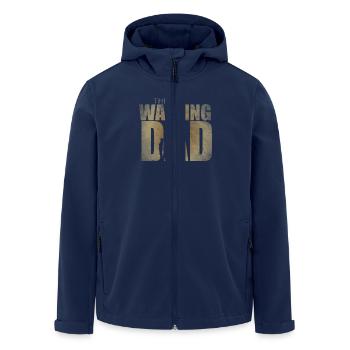The Walking Dad Gift for Dads-to-Be - Men’s Recycled Softshell Jacket by Stanley/Stella - navy - Front - AI Model Male 185 light (185cm)