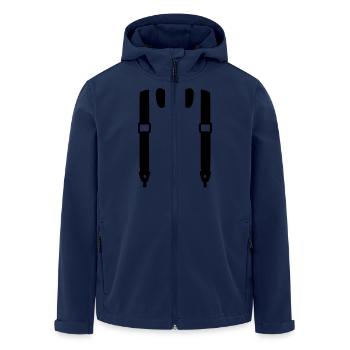 Bretelles - Veste softshell homme en polyester recyclé Stanley/Stella - marine - Devant - AI Model Male 185 light (185cm)
