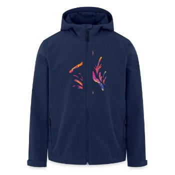 Basketteur Coloré Paint Slam Dunk Sports - Veste softshell homme en polyester recyclé Stanley/Stella - marine - Devant - AI Model Male 185 light (185cm)