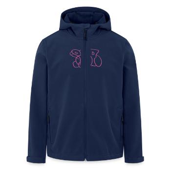 Ria - Men’s Recycled Softshell Jacket by Stanley/Stella - navy - Front - AI Model Male 185 light (185cm)