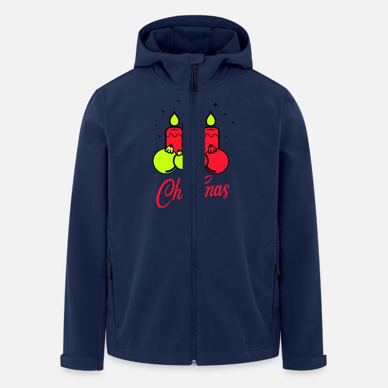 Kerzen Weihnachten Christmas - Recycelte Männer Softshell-Jacke von Stanley/Stella - Navy