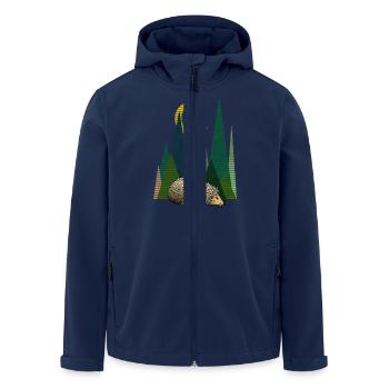 Igel - Recycelte Männer Softshell-Jacke von Stanley/Stella - Navy - Vorne - AI Model Male 185 light (185cm)